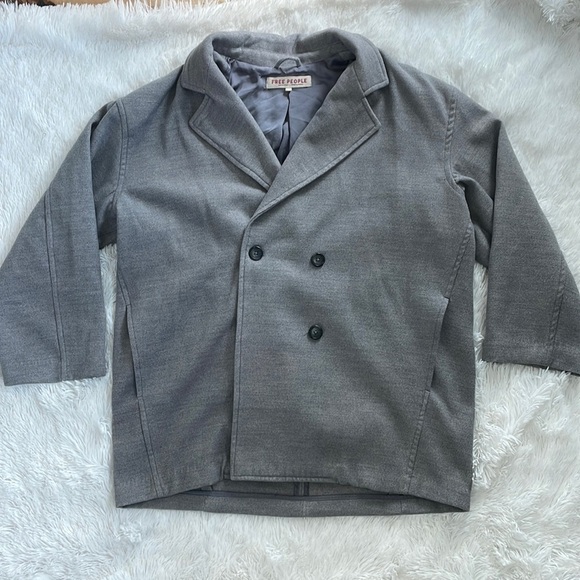 FREE PEOPLE Mari Solid Oversized Blazer Large - Picture 4 of 13